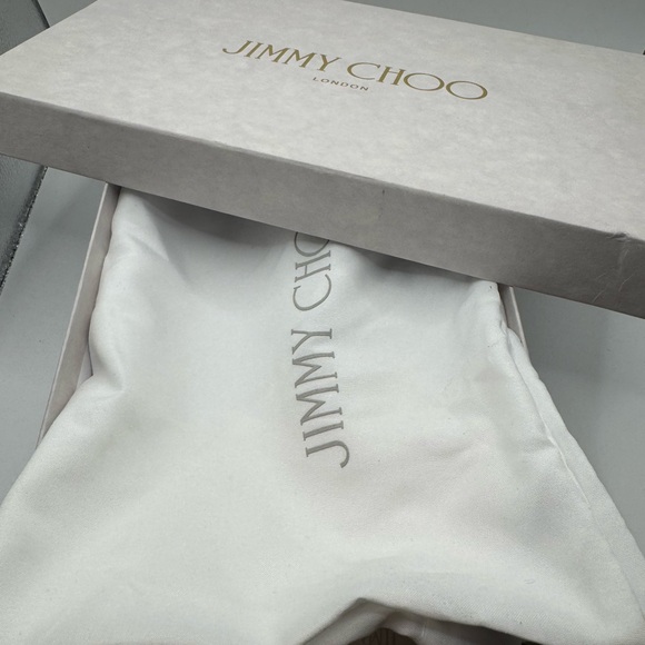 New Authentic Jimmy Choo Elisa Flat Sandals Black 38 - Picture 10 of 11